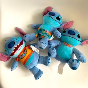 Set of 3 stitch small plushies